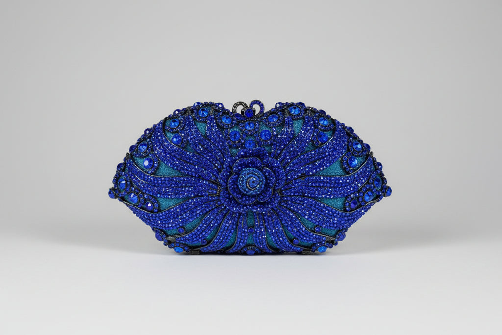 Elegant Blue Diamond Clutch- Sold