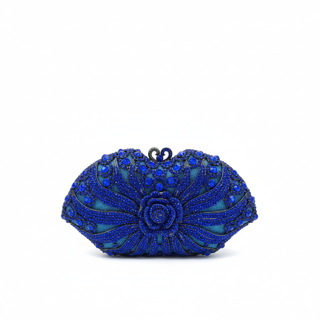 Elegant Blue Diamond Clutch- Sold