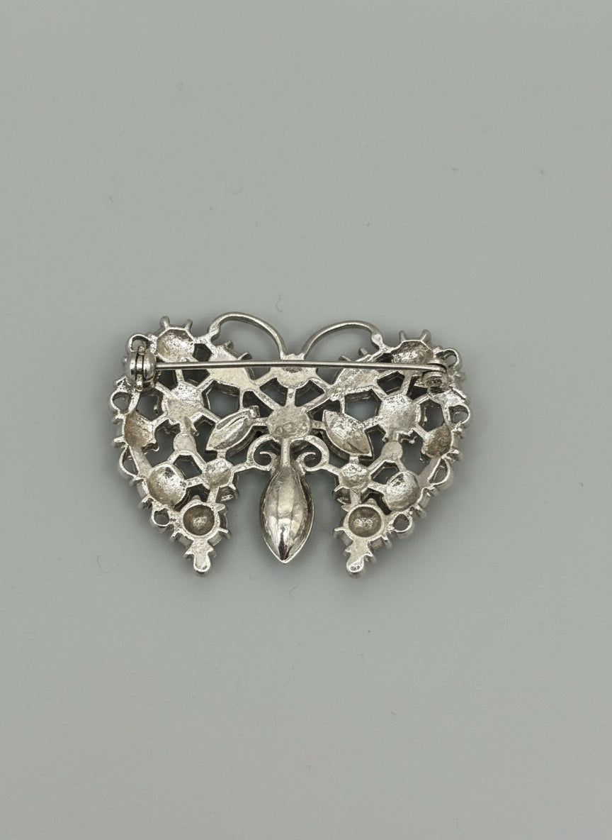Vintage Blue Butterfly Brooch Pin