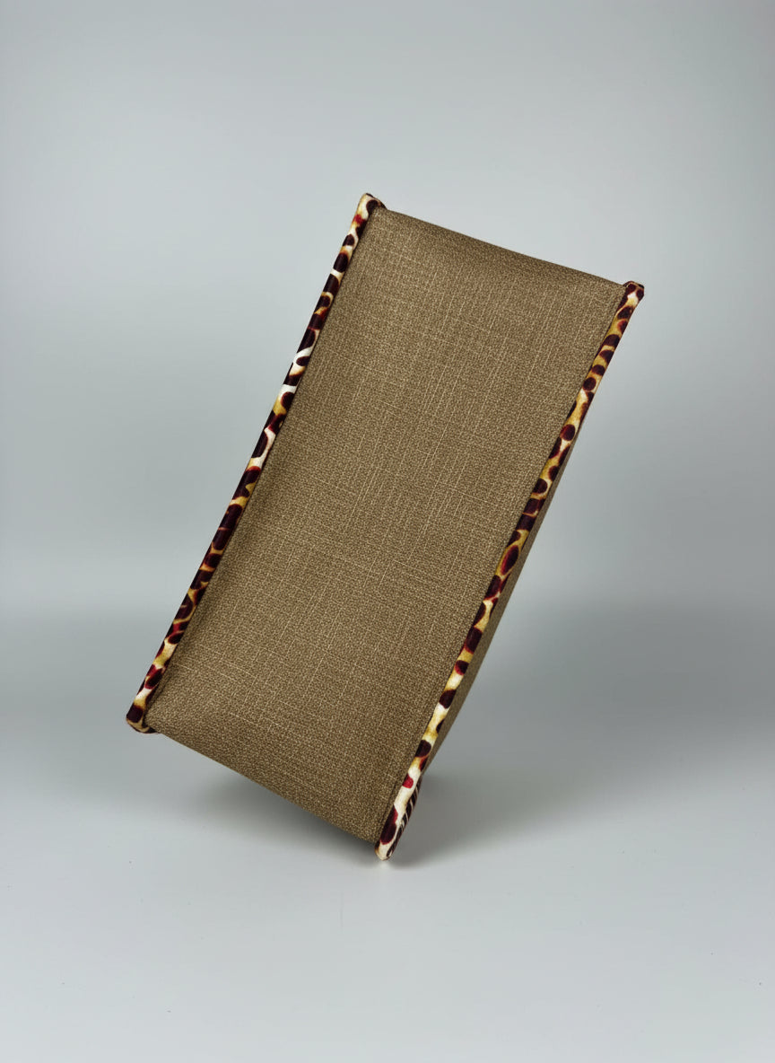 Nigerian Style Tote Bag - Beige & Brown