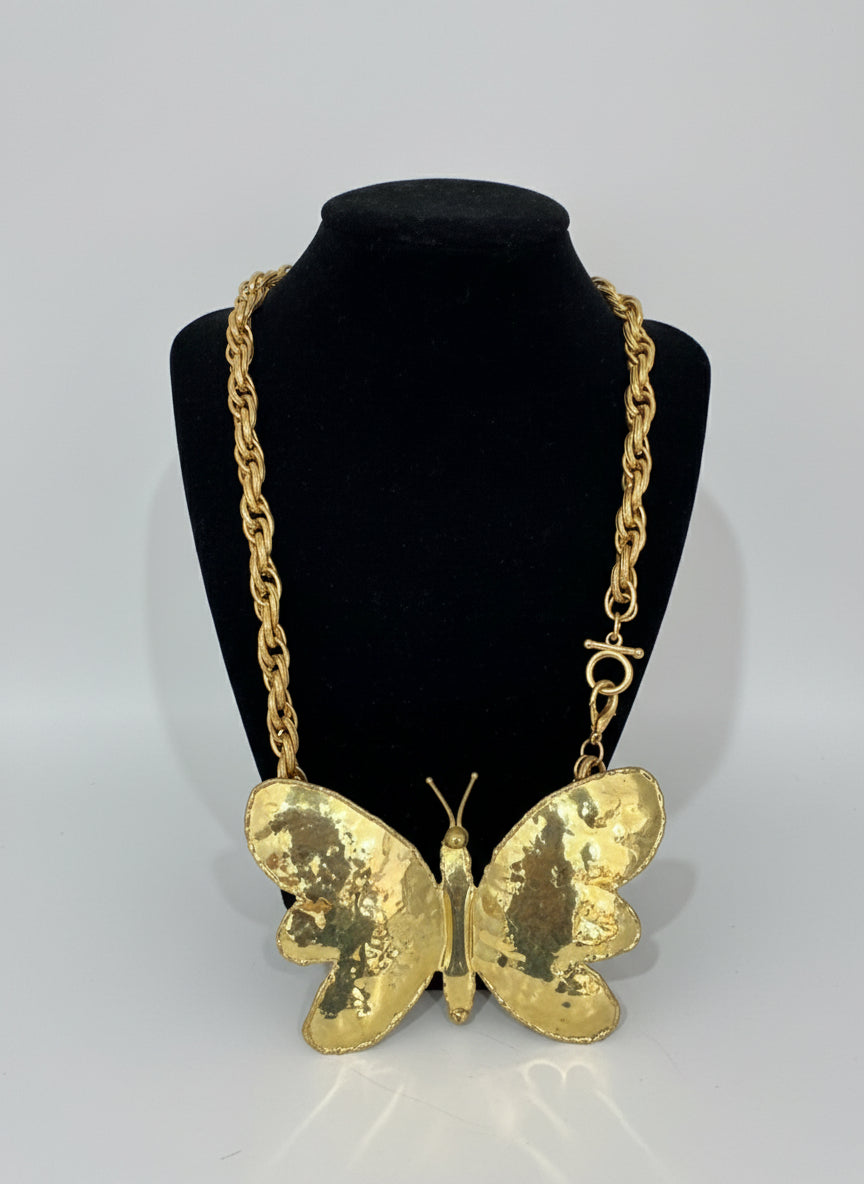 Vintage Gold Necklace - Repurposed from Belt
