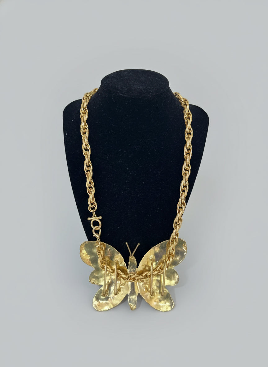 Vintage Gold Necklace - Repurposed from Belt