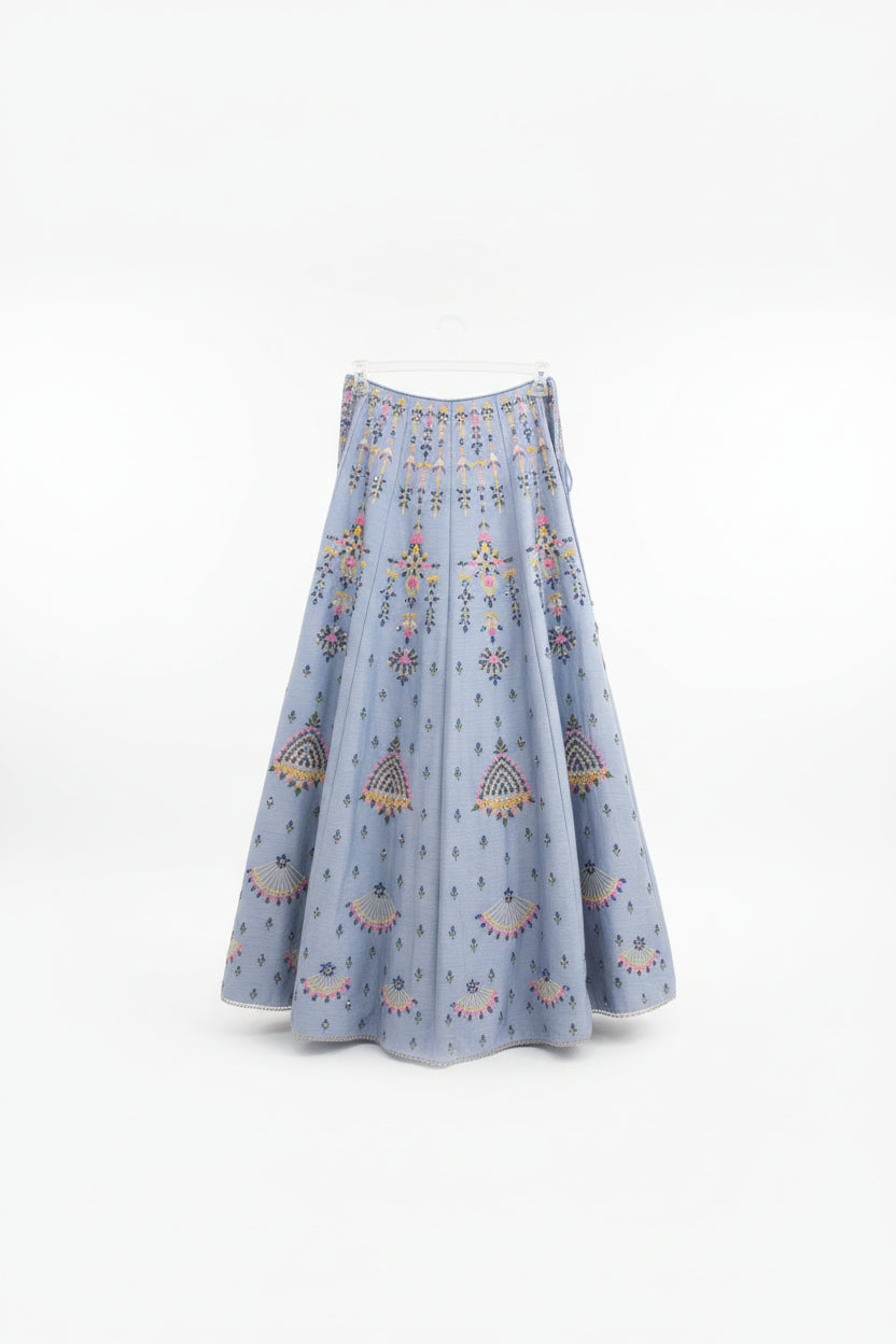 Long Skirt with Crinoline Underneath