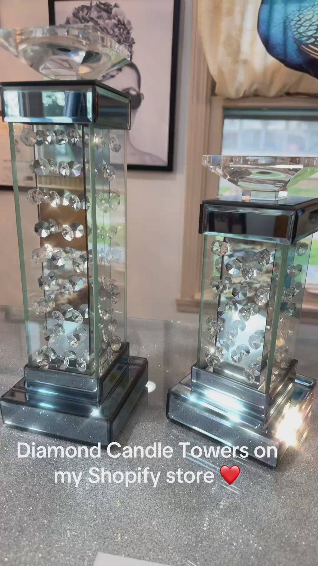 Diamond Candle Towers ( in store pick up only)set